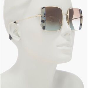 Miu Miu | MU 56VS Core Collection Sunglasses in Pink Gold/Pink Havana, Gradient